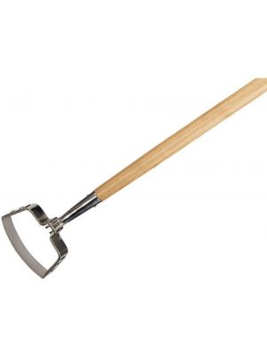 Heavy Duty Traditional Stainless Steel Head Oscillating Hoe with Ash Wood Handle