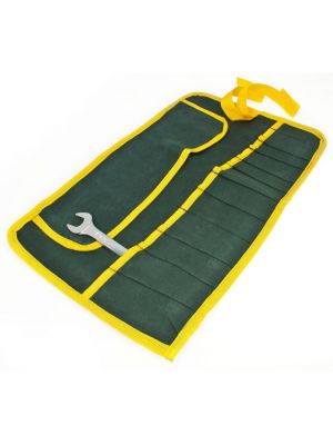Canvas 16 Pocket Tool Roll Spanner Wrench Tool Storage Bag Case Fold Up