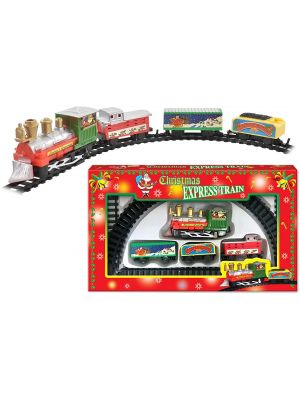 Deluxe Christmas Santa Train Set Toy With Lights & Sounds Christmas Decorations