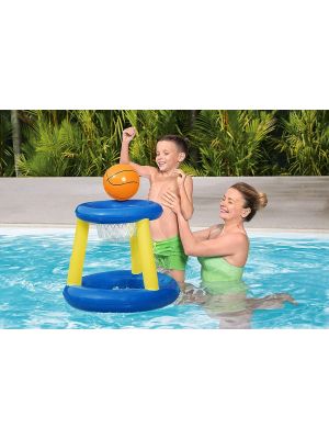 Bestway BW52418 Splash N Hoop Inflatable Basketball Swimming Set, Floating Pool Game
