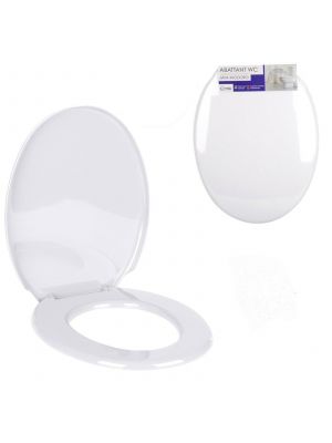 Coloured Toilet Seat Easy Clean Oval Shape Durable Plastic Bathroom WC Hinged