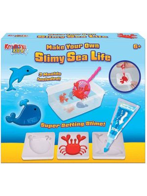 Make Your Own Slime Sea Life Set including 3 Moulds and Squeezy Slime Gel Tubes