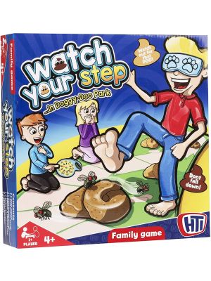 Do Not Step in It Traditional Watch Your Step Family Indoor Game Playing Mat 