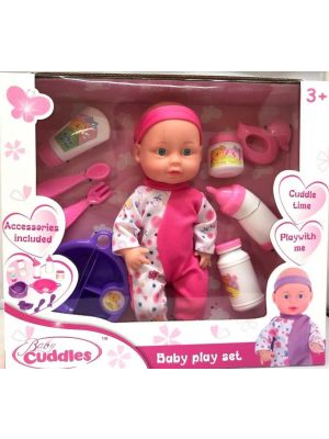 Unibos Lifelike Baby Doll Toy Soft Doll with Feeding Accessories