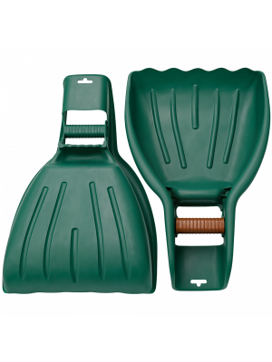 Leaf Grabber Set 2 Large Garden Leaf Scoops Heavy Duty Lawn Grass Collector