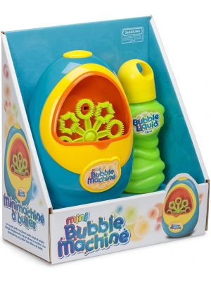 Mini Bubble Machine Bubbles Battery Operated Kids Childs Toys Garden Sensory