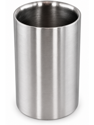 Stainless Steel Double Walled Brushed Champagne Wine Bottle Drink Ice Cooler