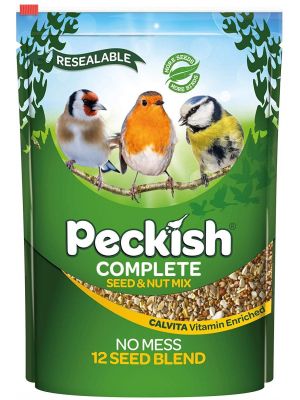 2kg Complete Peckish Seed and Nut No Mess Wild Bird Food Mix