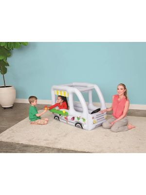 Play Day Ice Cream Truck Inflatable Play Center Kids Pool Ball Pit Pink Blue