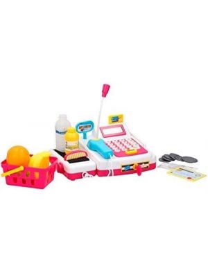 Eddy Toys toy cash register with groceries 14-piece