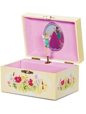 Fairy Musical Jewellery Box Rotating Figure Children Girls Retro
