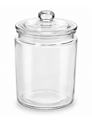 2L Clear Sweet Jar with Lid Large Storage Container Candy Biscuit Pantry