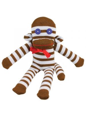 MAKE YOUR OWN SOCK MONKEY CREATIVE CRAFTY SEWING THREADING KIDS FUN KIT