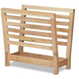 Standing Newsletter Rack Standing Magazine Rack Wood Newspaper Mail Shelf Storage Holder