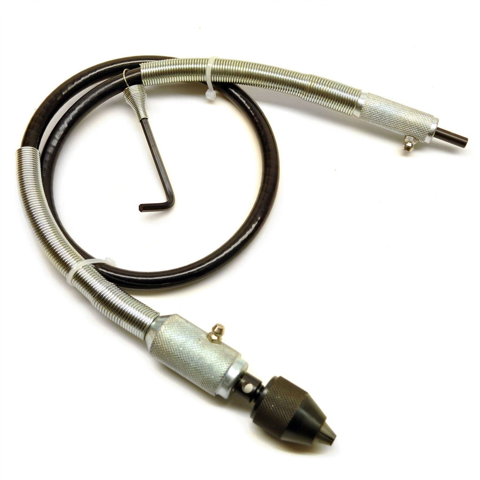 915MM 36" LONG FLEXIBLE FLEXI DRIVE DRILL SHAFT EXTENSION - KEYLESS CHUCK