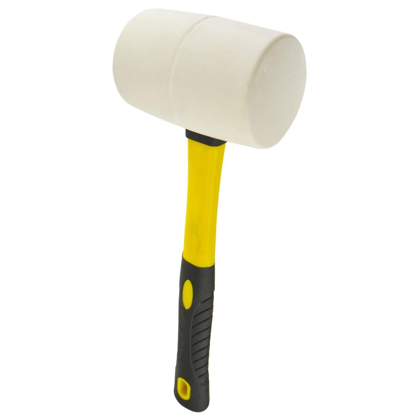 32oz LARGE White Rubber Mallet/Hammer MARK FREE Handle UPVC/Window/Glazing/Panel