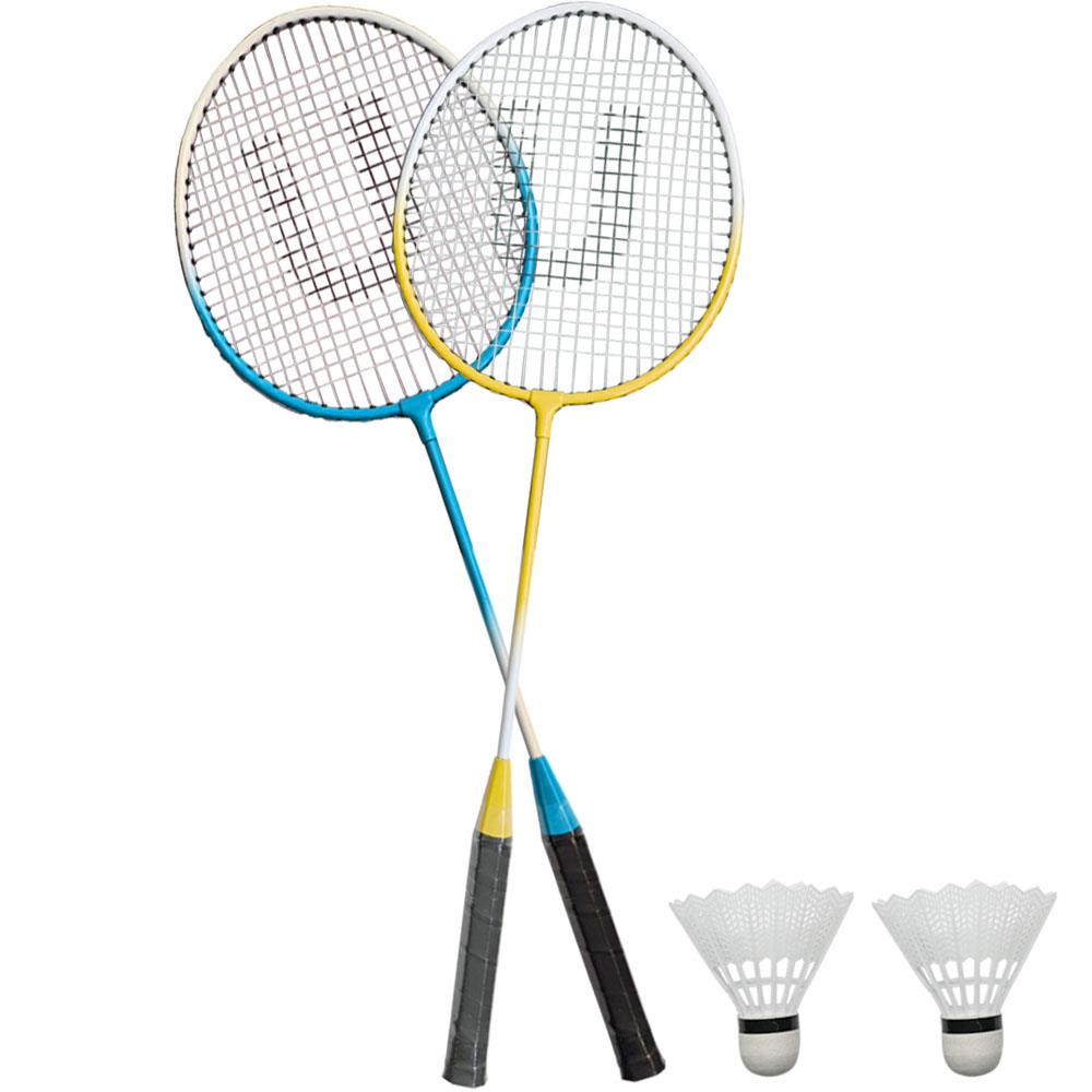 Garden 2 Player Metal Badminton Set Including Racket & Shuttlecock