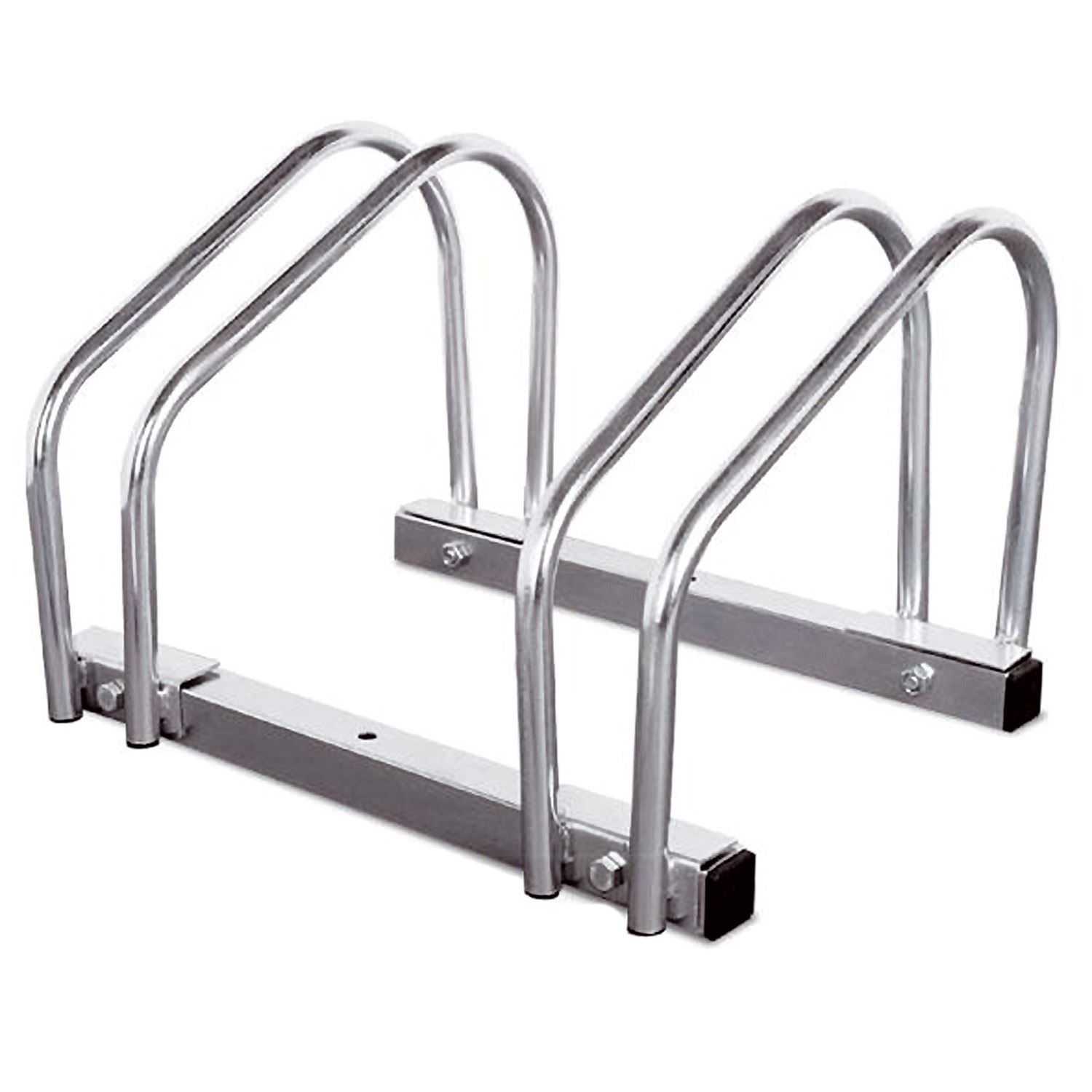 2 BIKE FLOOR STAND BICYCLE LOCKING STAND CYCLE RACK STORAGE GARAGE SHED