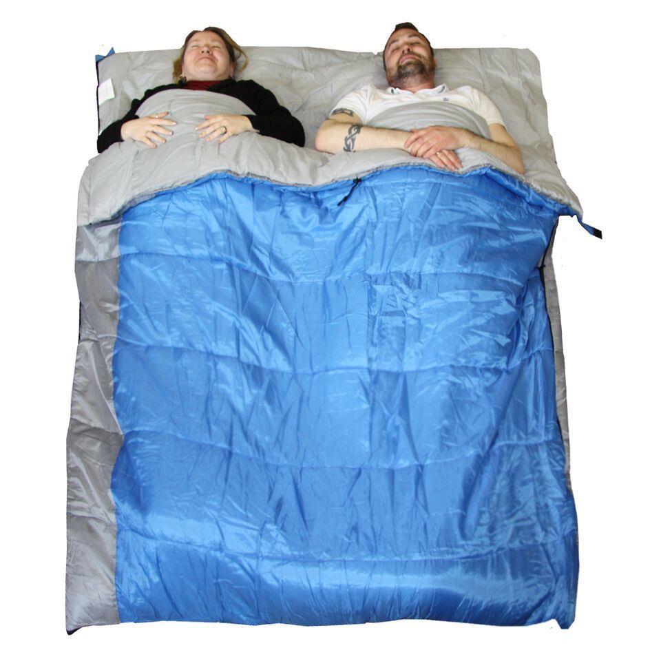 Unisex OLSB2 Double Polyester Camping Sleeping Bag, Blue, NA
