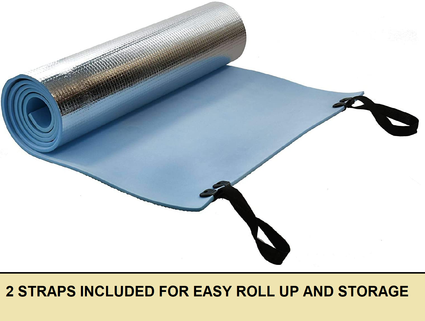 Heavy Duty Roll Up Foil Camping Mat EVA Foam Sleeping Mattress Thermal Insulated