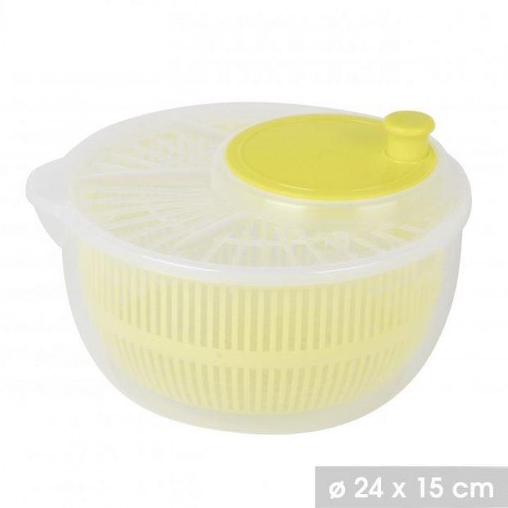 Large Salad Spinner Vegetable Leafy Veg Dryer Drainer Colander Plastic Bowl