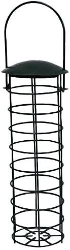 Outdoor Garden Hanging Standard Metal Suet Fat Ball Wild Bird Feeder Green