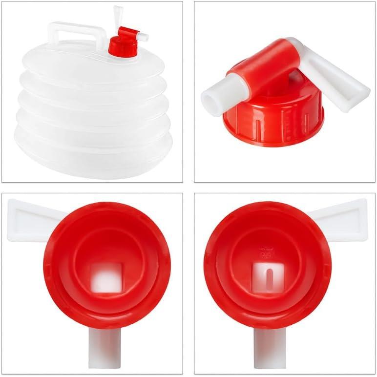 5L Water Carrier Container Foldable Collapsible With Tap Camping Bottle