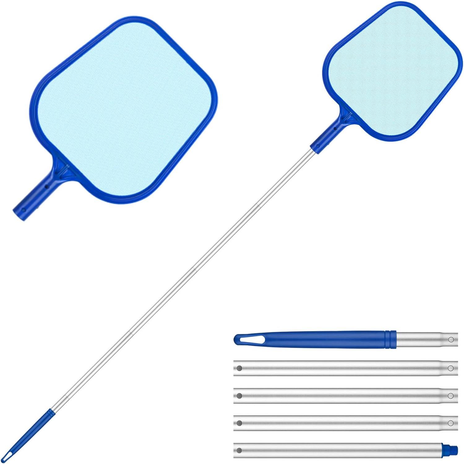 Unibos | Pool Nets for cleaning Pool Leaf Net Pool Cleaning for Catching Floating Leaves, Insects, Excellent Swimming Pool, Blue