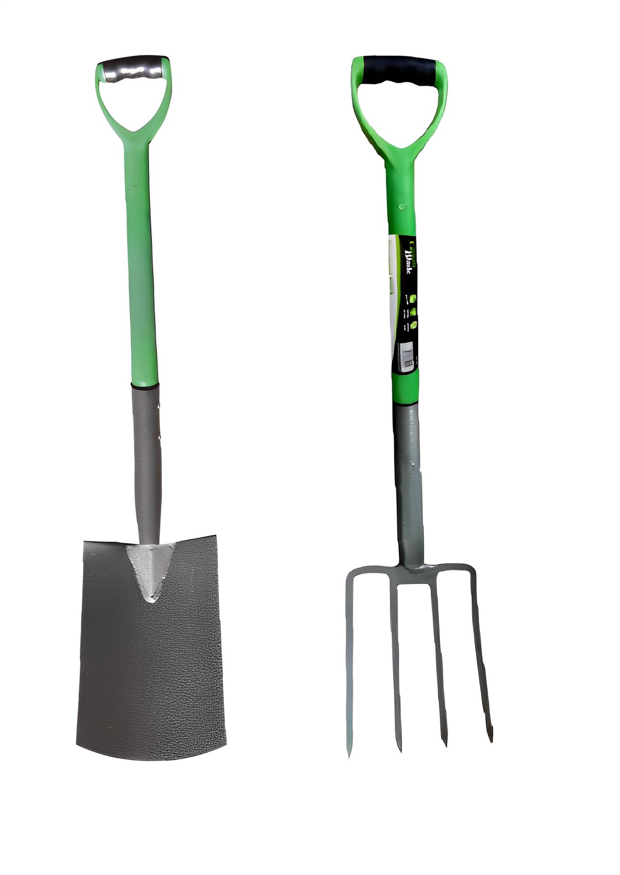2 Pieces Traditional Digging Spade & Garden Fork Set