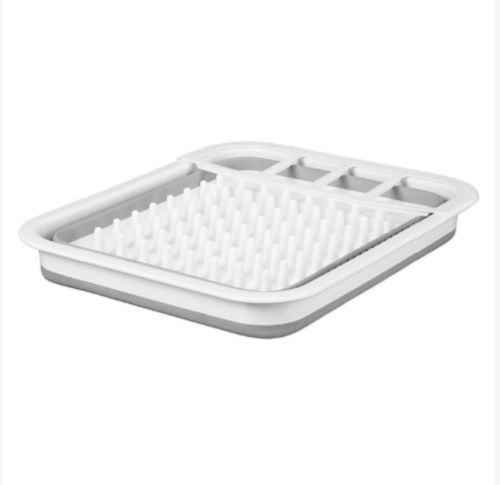 Collapsible Dish Drainer Large Folding Dish DRAINING Board Plates Cutlery Rack