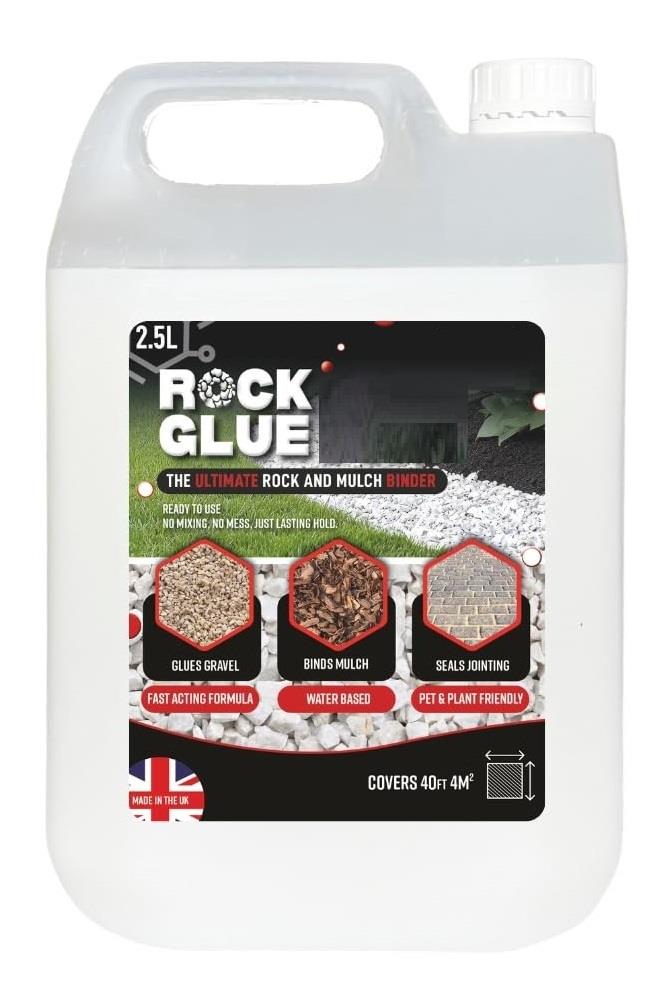 2.5L Garden Gravel Glue Outdoor Rock Path Binder Landscape Pebble Adhesive Mulch