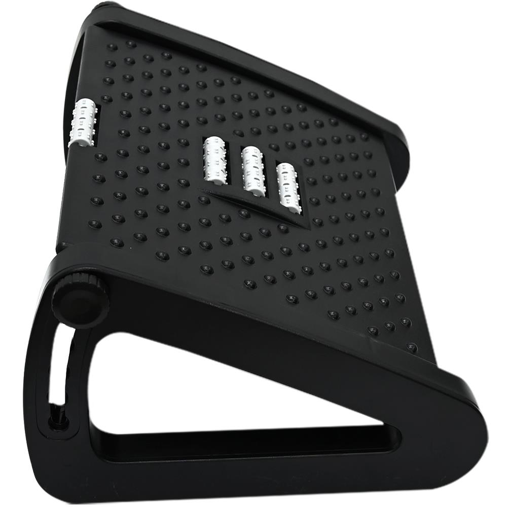 Office Foot Rest Desk Footrest Leg Rest Stool Adjustable Height Angle w/ Massage