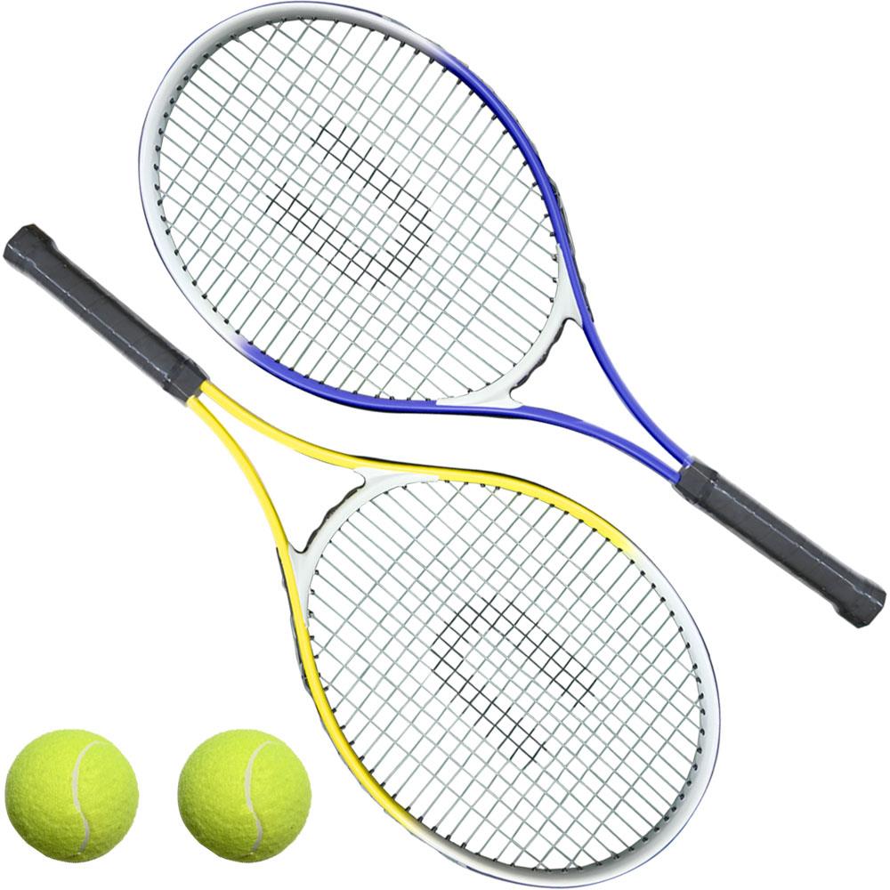 2 Player Tennis Pro Set 2 Aluminium Rackets, 2 Tennis Balls & Carry Case