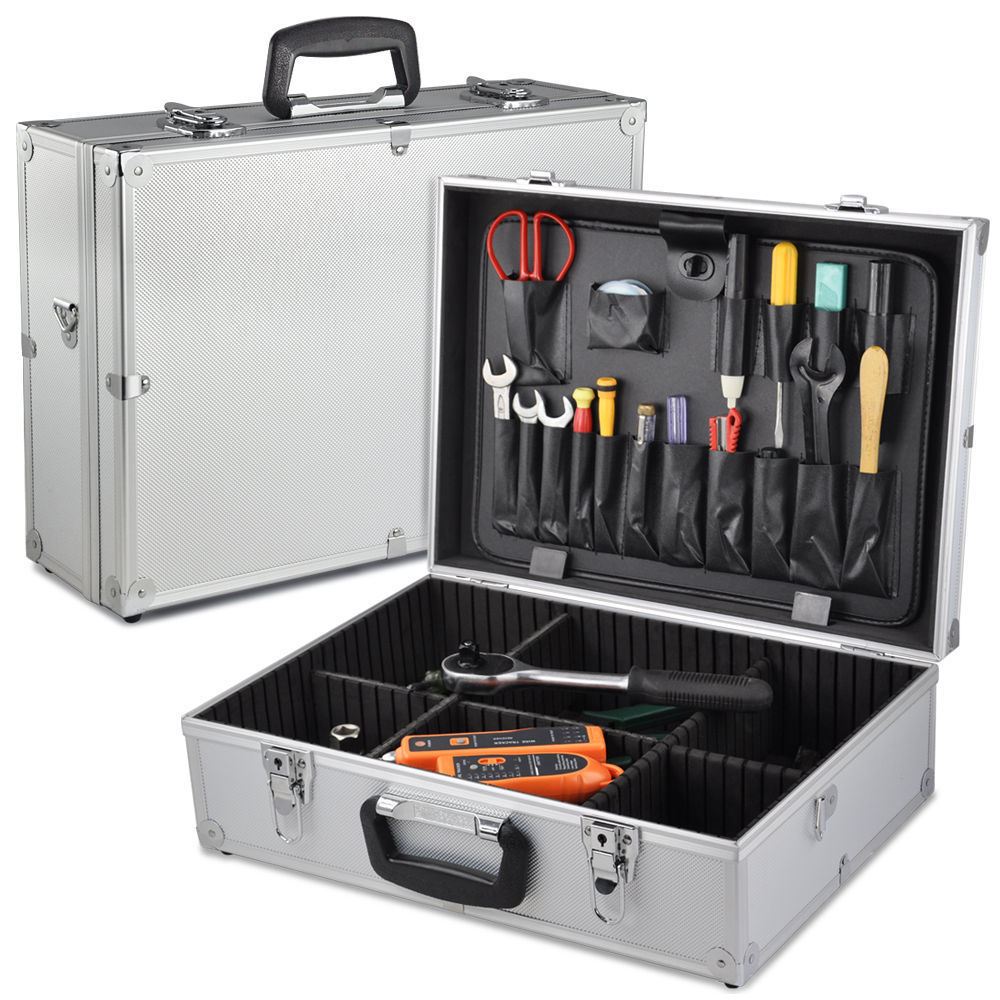 Aluminium Flight case Toolbox Tool Organiser Storage Box