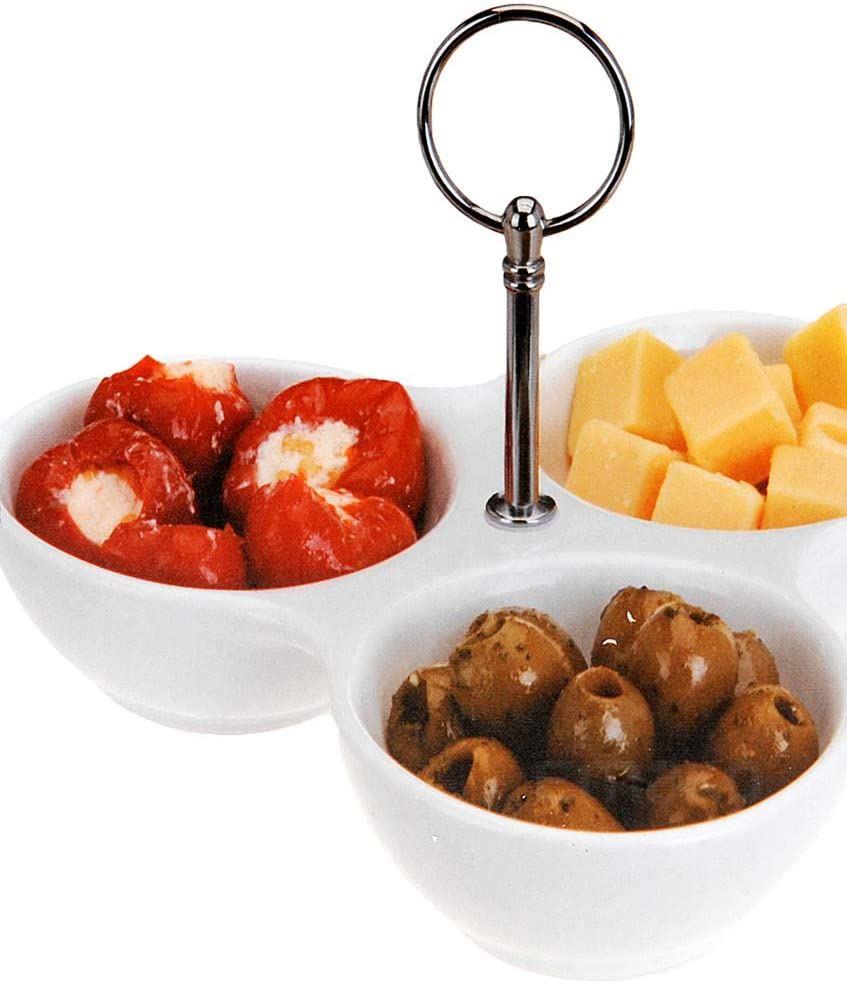 Mazali Snackdish with Handle Porcelain Size: 20X3.6Cm in Printed 212X190X45Mm Color Box, Ceramic Multi-Colour, 24 x 7.6 x 14 cm