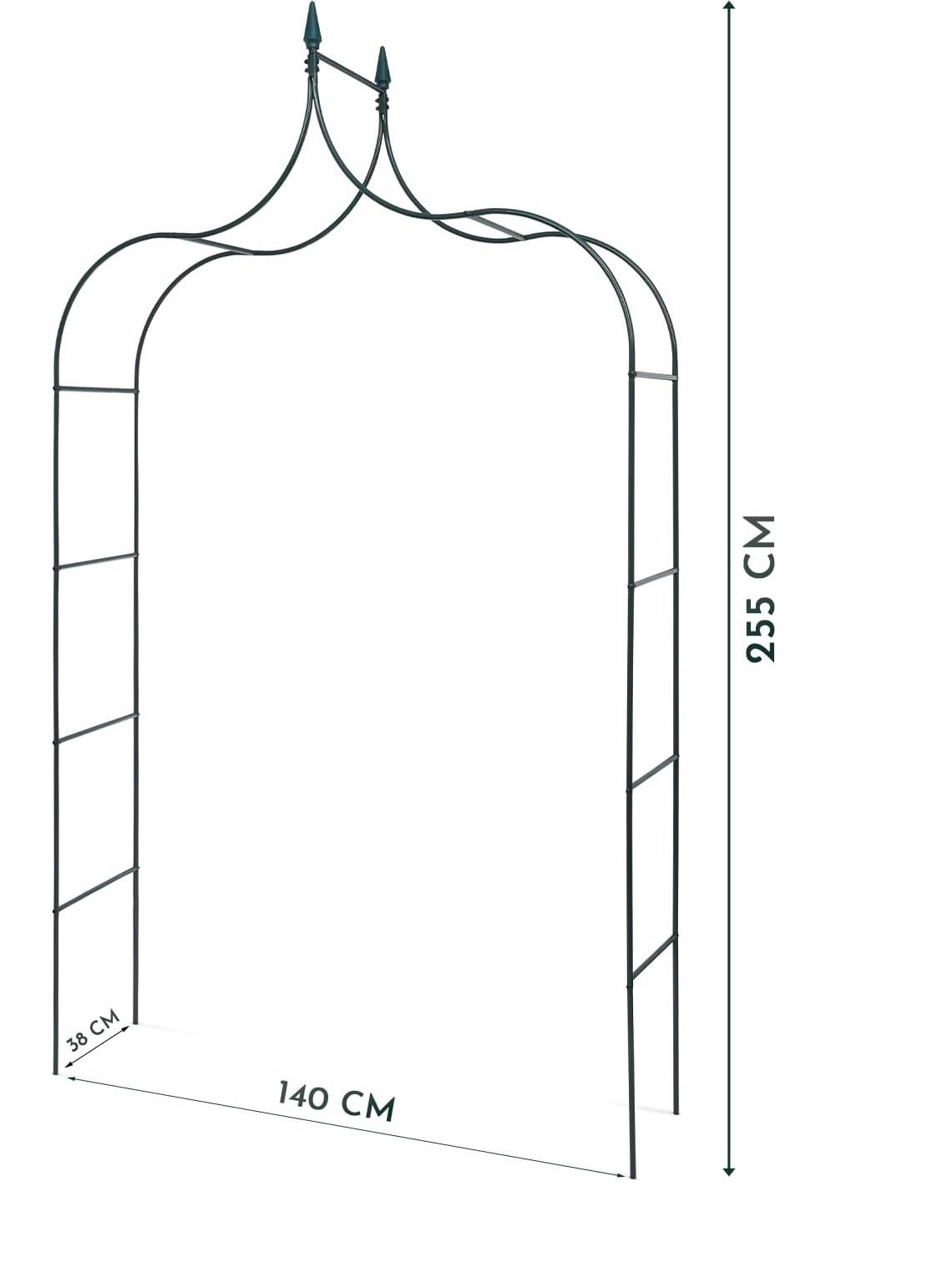 Unibos | Large Metal Garden Arch Steel Frame | Garden Arch for Climbing Plants, Roses, Indoor/Outdoor, Great for Backyard, Lawn, Patio, Courtyard | We
