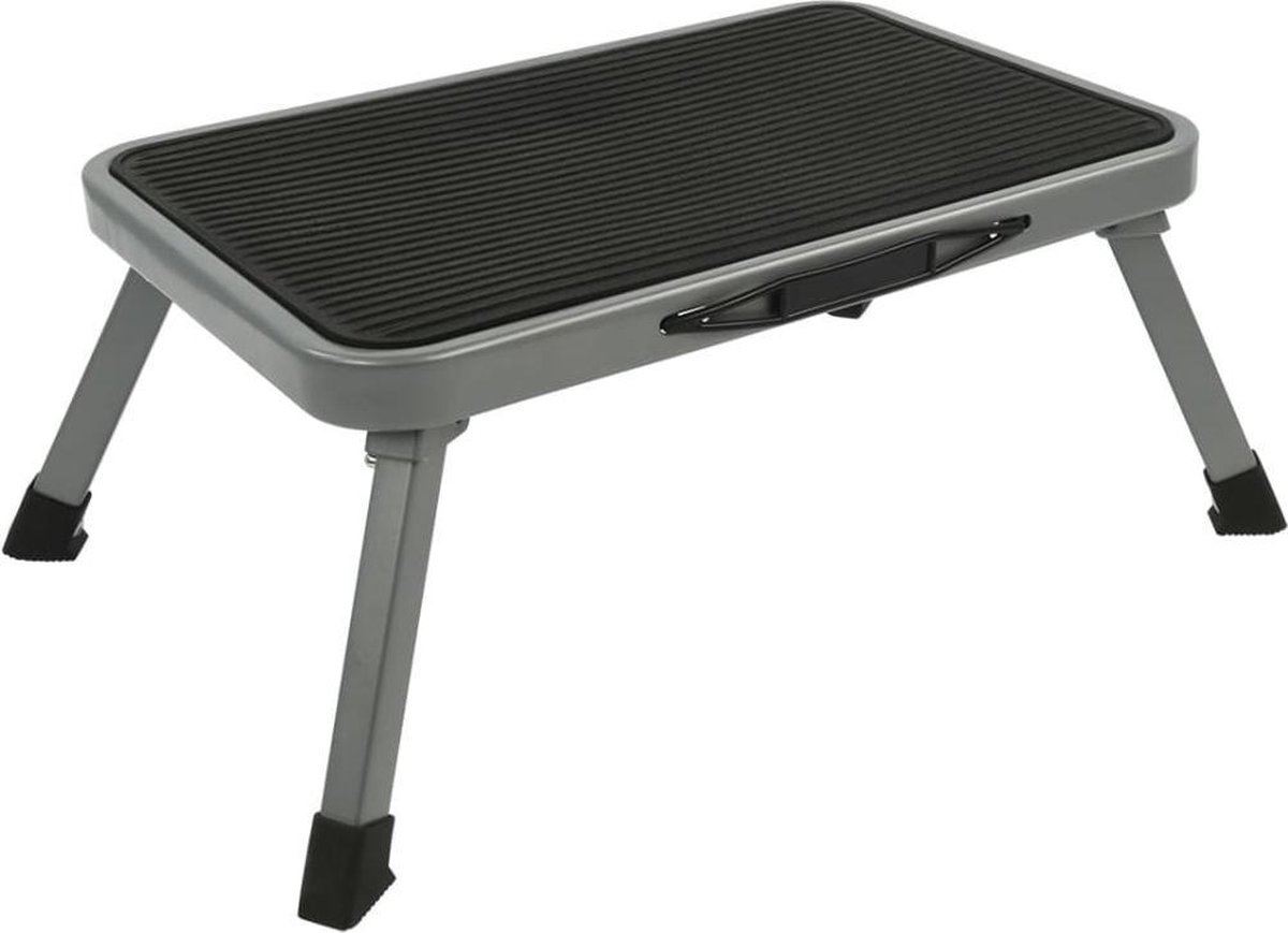 ANTI SLIP FOLDING METAL STEP STOOL FOLDABLE COLLAPSIBLE KITCHEN STEEL STURDY