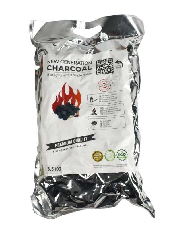 Charcoal BBQ Restaurant Grade 3.5kg Premium Lumpwood NON-SPARKING & SMOKE-FREE