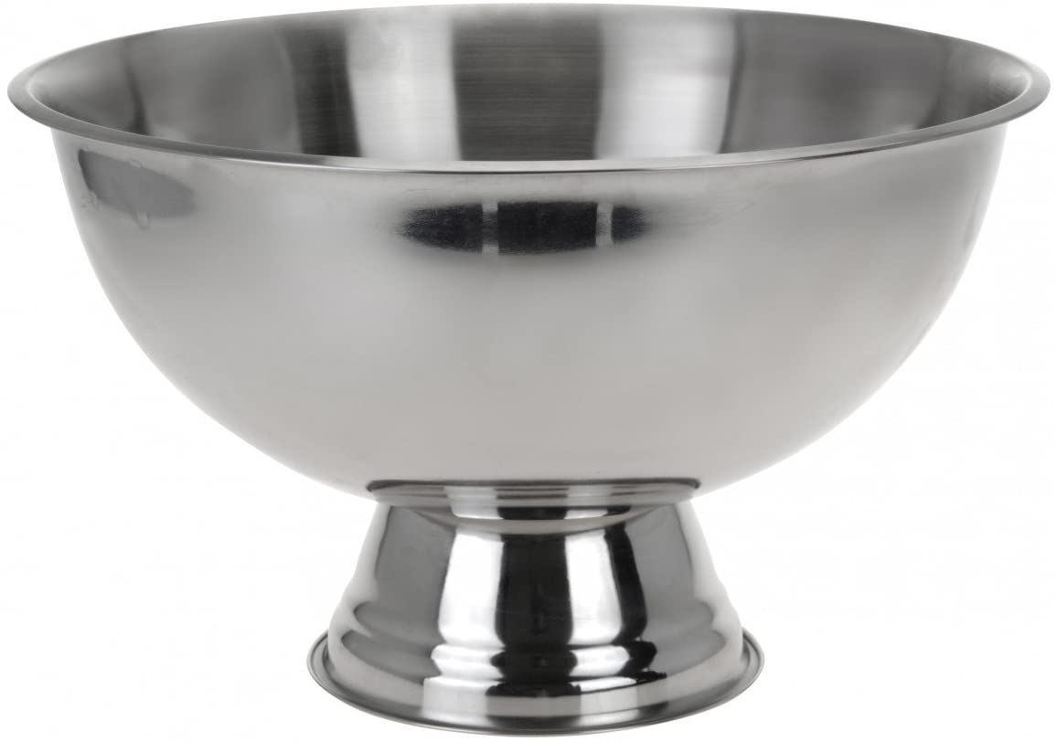 Champagne cooler bucket, stainless steel wine bowl