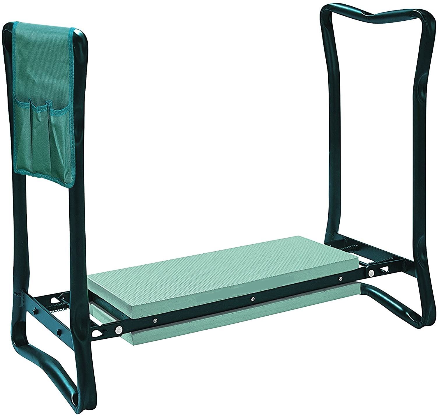 Folding Portable Foam Padded Seat 2-In-1 Garden Kneeler & Chair with Tool Bag
