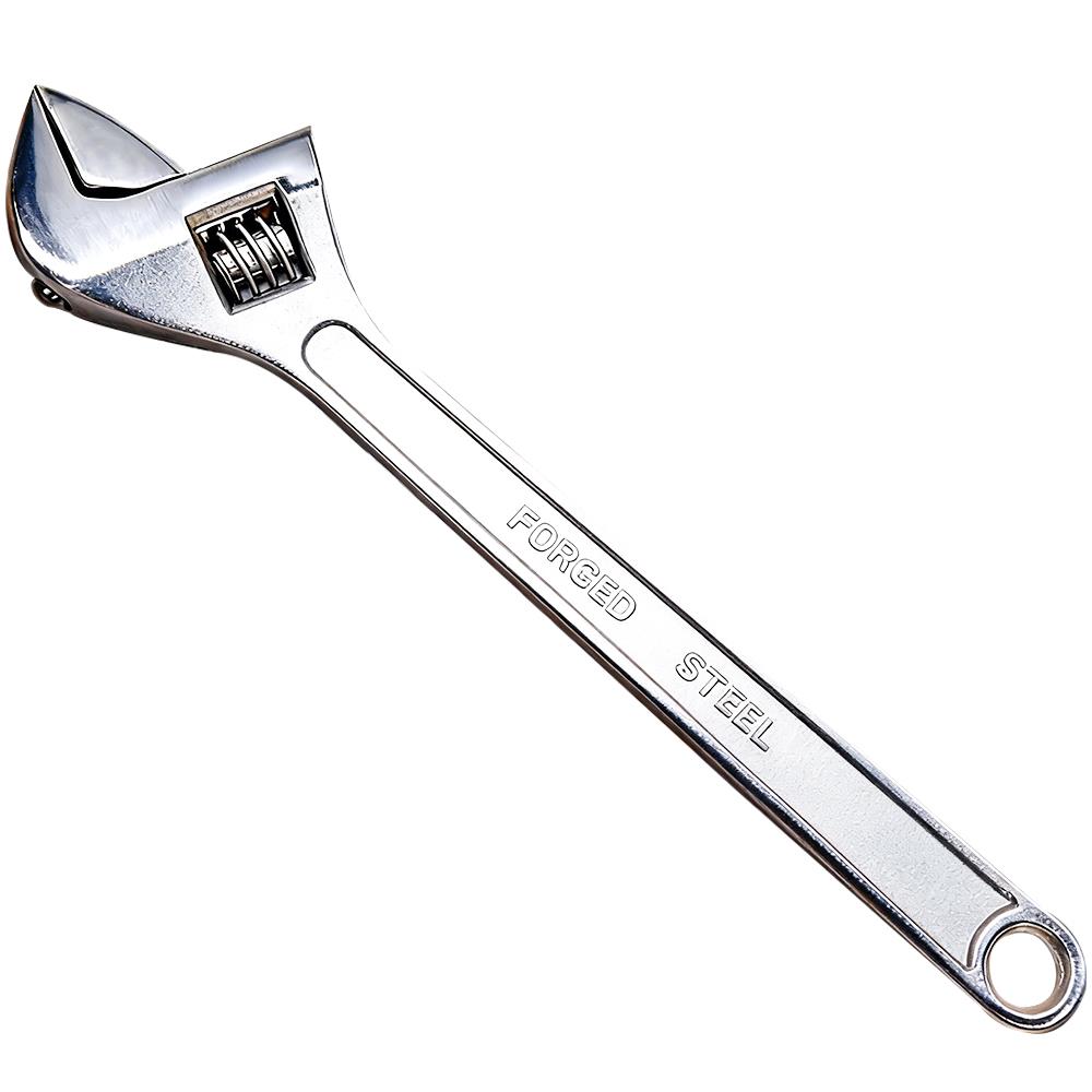 Adjustable Wrench Large 24" 600mm Spanner Wrench 63mm Wide Opening Jaw