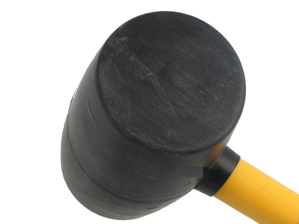 32 OZ Rubber Hammer Mallet Fibreglass Shaft Handle With Grip