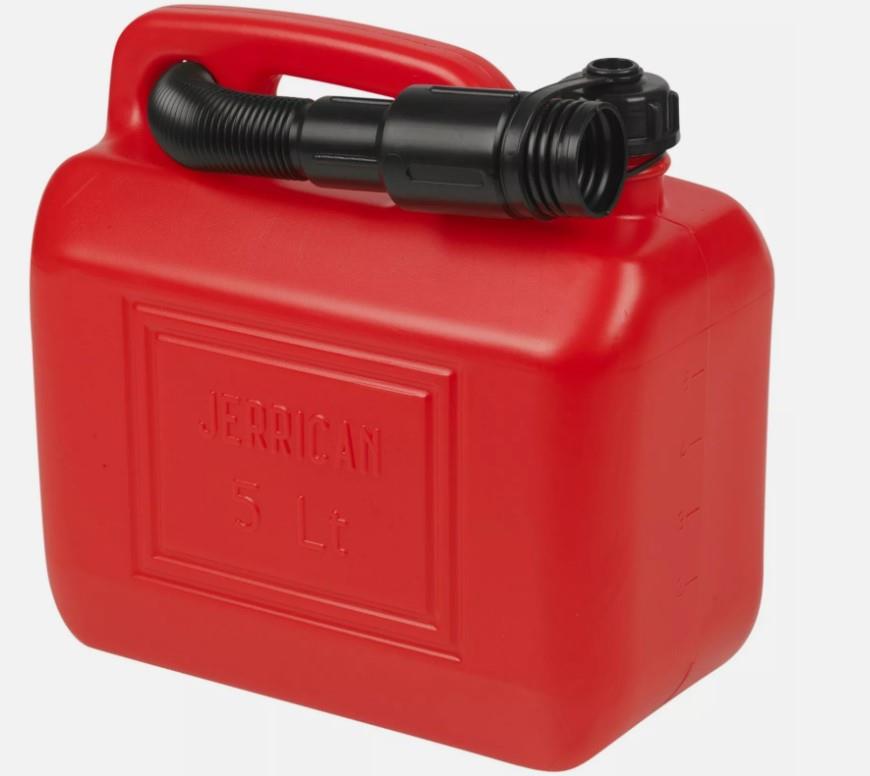 5L Petrol Diesel Fuel Jerry Can Flexi Spout Nozzle Container Storage Car Van