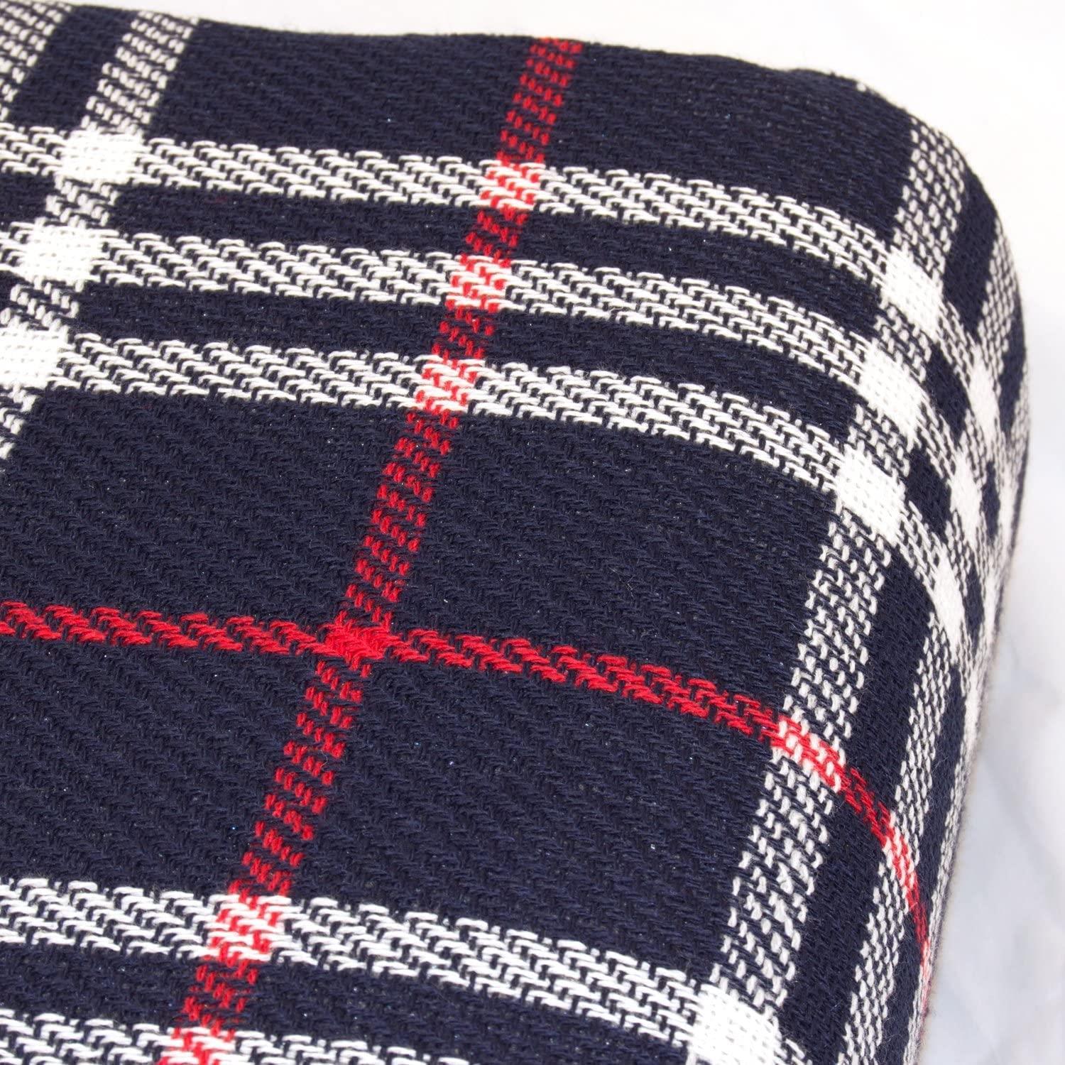 FAMILY SIZED WATERPROOF PICNIC BLANKET RUG TRAVEL PET TARTAN 2M X 1.5M