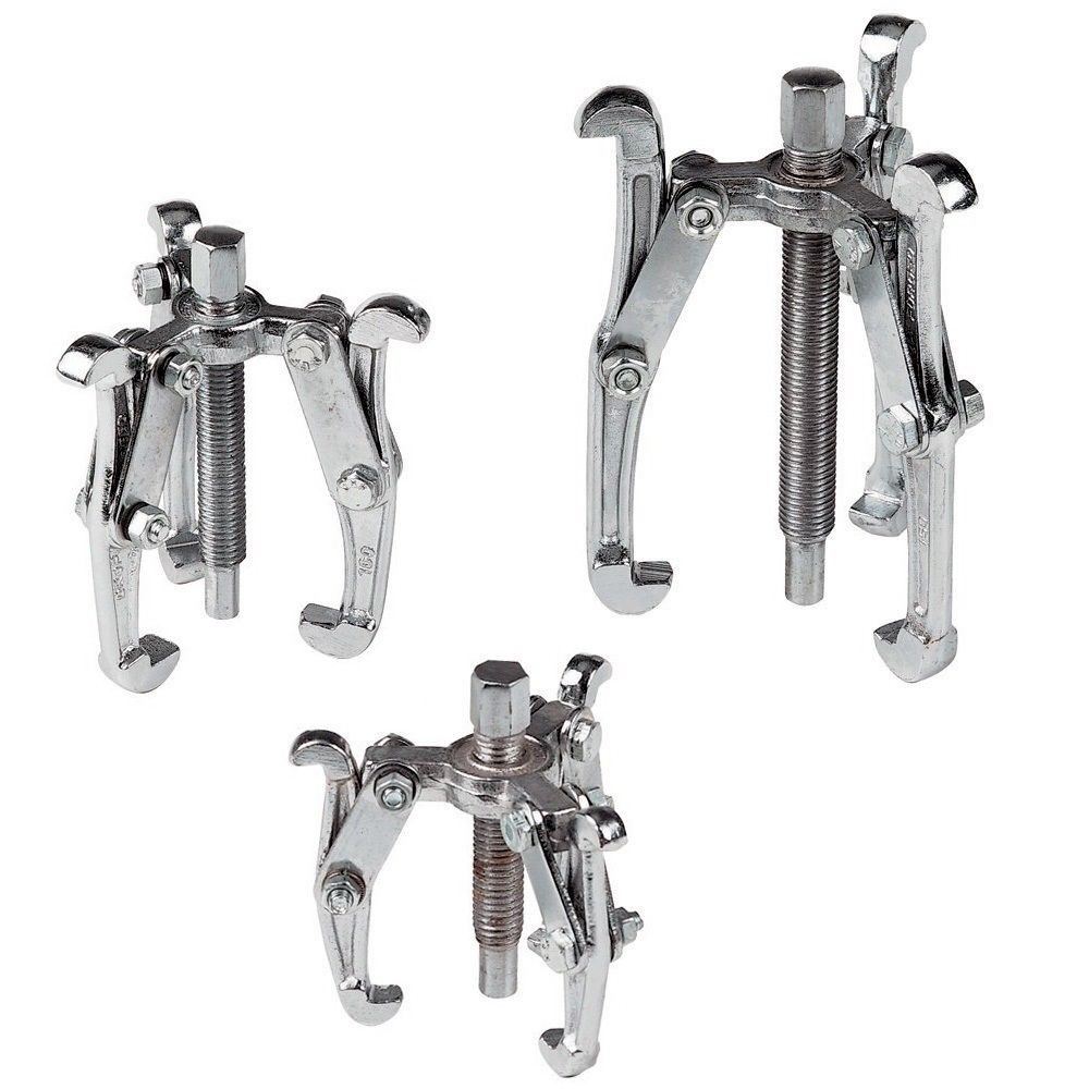 3PC 3 LEG JAW REVERSIBLE GEAR HUB BEARING PULLER REMOVAL TOOL SET 3'' 4'' 6''