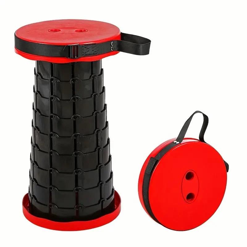 Portable Telescopic Stool, 2nd Generation Folding Stool Camping Lightweight Stool for Outdoor Camping BBQ Fishing Hiking Gardening Indoor, Maximum Loa