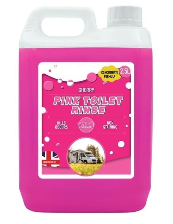 Pink Toilet Fluid Chemical Cleaner Caravan Motorhome Boat 2.5L