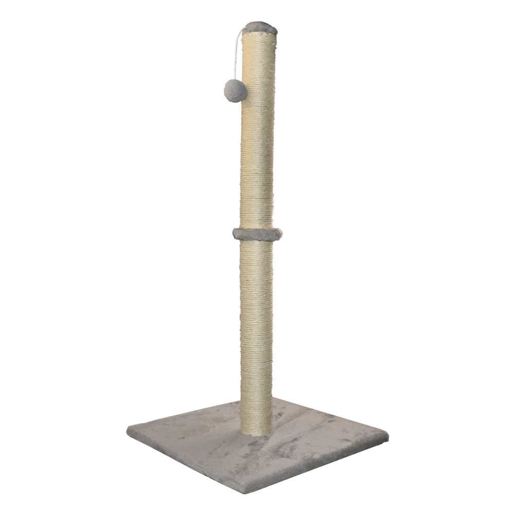 Large Cat Scratching Post Natural Sisal 86cm Tall Scratch Tower Dark Grey