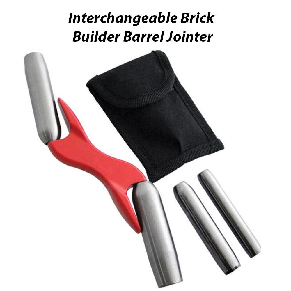 4 SIZE INTERCHANGEABLE BARREL BRICK JOINTER FINISH TROWEL 1/2" 5/8" 3/4" 7/8