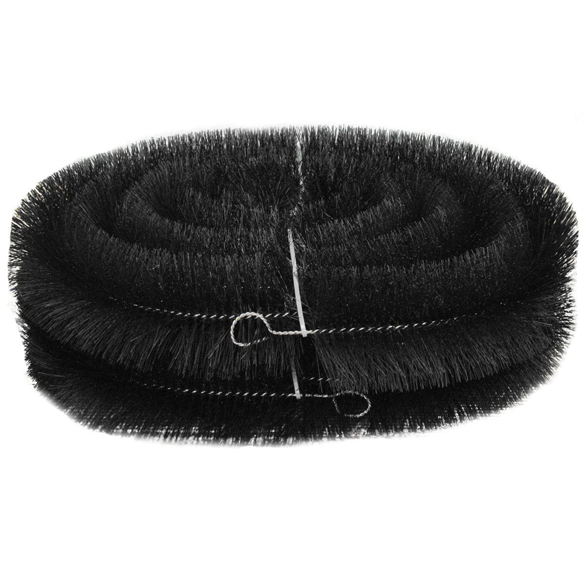 Black Hedgehog Gutter Brush Cleaning Prevention Leaf Guard Pack 100mm x 4m